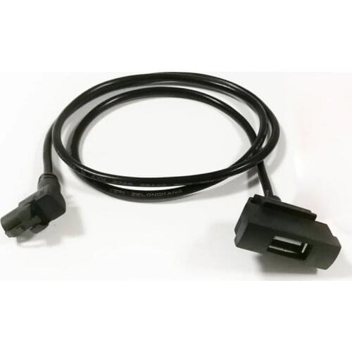 Biurlink 150CM RCD510 RNS315 Rear Extend 4Pin Socket USB Cable USB Input Adapter For Volkswagen Skoda Octavia