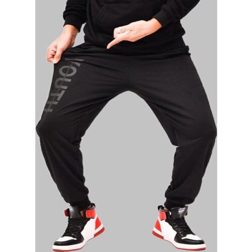 Spring/Autumn Printed Sports Pants Mens Plus Size Stretch Casual Harem Pants Male Loose Trousers Jogging Pants Men Sweatpants