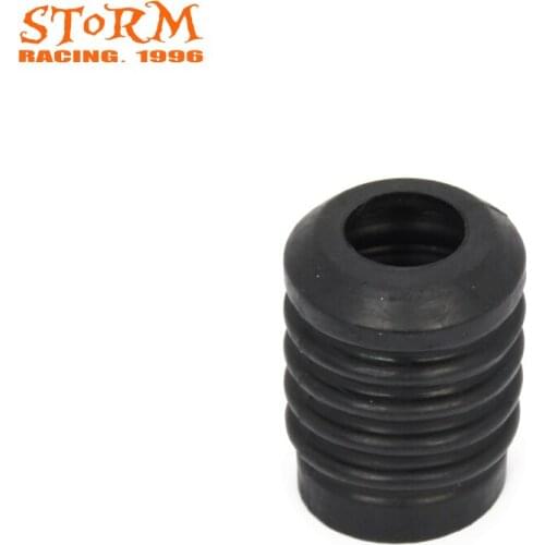 Rear Black Rubber Brake Pump Gaiter Gator Boot Cover For Harley Softail Fatboy