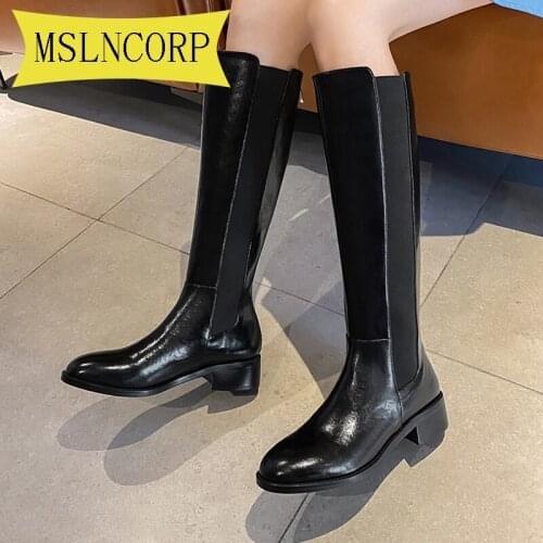 Plus Size 34-43 Women Ankle Boots Winter Womens Chelsea Boots Crystal Soles Platform Boots for Woman Women Chunky Autumn Boot