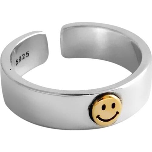 Boho Smile Face Rings For Women Wedding Vintage Finger Ring Knuckle Female Bohemian Charm Jewelry Gifts