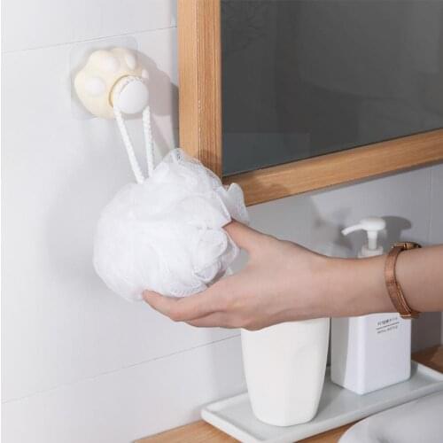 1Pc Lovely Wall Hanging Cat Claw Paw Hook Cartoon Back Sticker Door Key Kitchen Cute Bathroom Decor Retractable Sticky Dorm D8X7