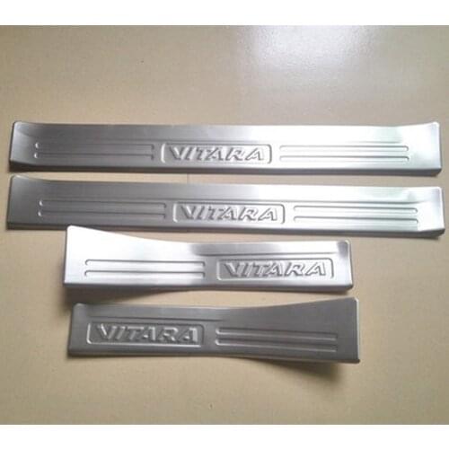 304 stainless steel lengthened external Scuff Plate / Door Sill car styling for 2016 Suzuki Vitara