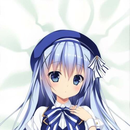 Anime Is the order a rabbit? Kafuu Chino Cute Girl Dakimakura Hugging Body Pillow Case Otaku Cushion Cover Kawaii Cosplay Gifts