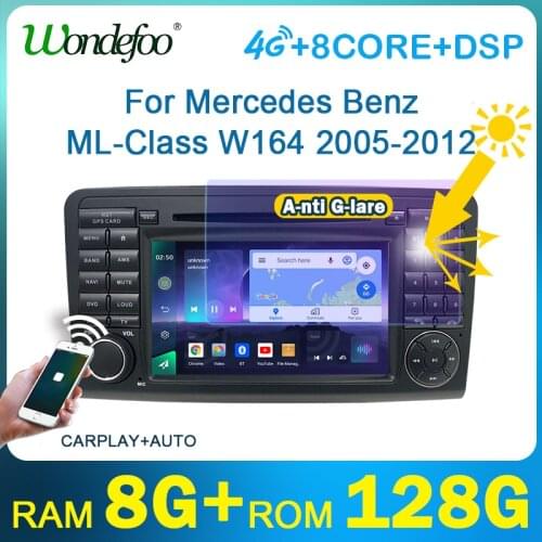 Car radio 2 din android 10 PX6 screen For Mercedes Benz GL ML W164 GL320 ML350 ML500 X164 GL35 GL45 GL450 Carplay video players