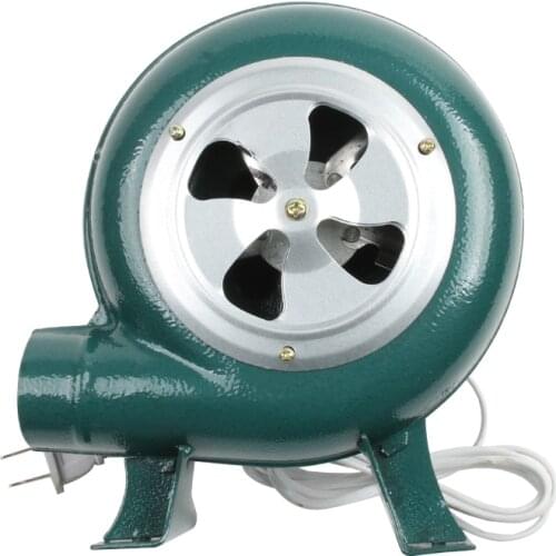 220V~240V household blower Iron Barbecue blower Small centrifugal blower 30W 40W Plug adapter Green for barbecue