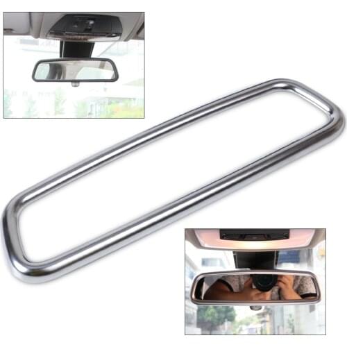 CITALL Chrome Interior Rear View Mirror Cover Trim Rear View Mirrors Decoration For BMW X1 X3 X5 X6 E84 F25 E71 E70 2010 - 2016