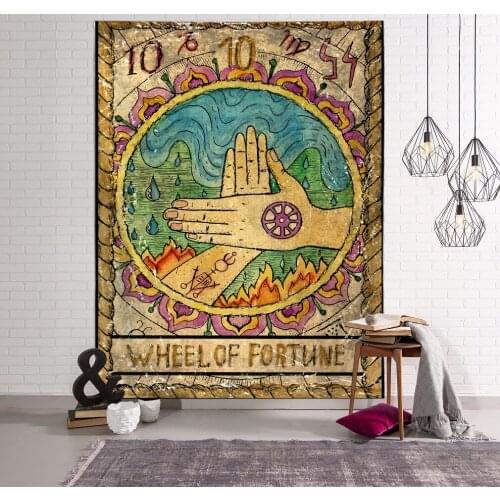 Magical Moon Sun Tarot Tapestry Wall Hanging Bedspread Large Tapestries Cover