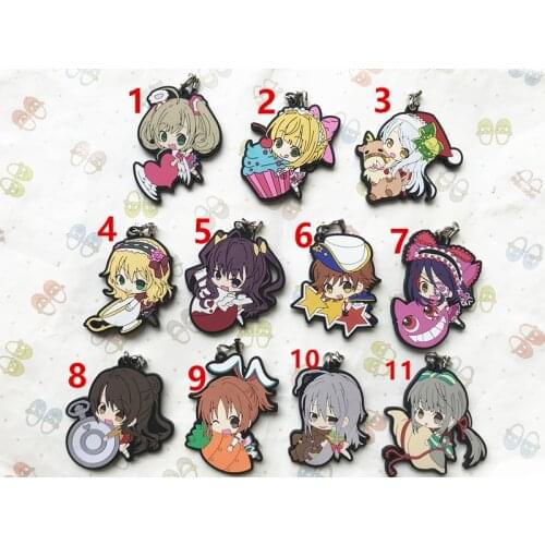 The idolm ster cinderella Original Japanese anime figure rubber Silicone mobile phone charms/key chain/strap D172