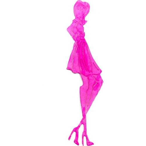 Julyarts Beautiful Girl Stencil Scrapbooking Molde For Diy Scrapbooking Decorative Photo Album Engraving Diy Paper Cards