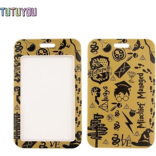 1pcs PC2761 Movie Magic School Bank Credit Card Holder Wallet Bus ID Name Work Card Holder For Student Card Cover Business Card