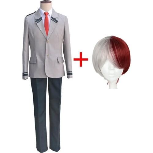 Anime My Hero Academia Midoriya Izuku Cosplay Costume High School Student Uniform Halloween Party Costume