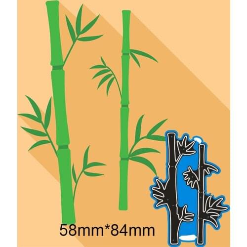Metal Dies Bamboo for 2020 New Stencils DIY Scrapbooking Paper Cards New Craft Making Craft Decoration 58*84mm