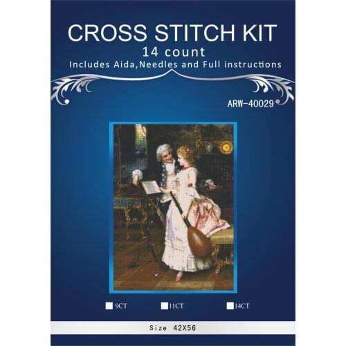 11/16/18/28 Needlework,DIY DMC 14CT Cross stitch,Set For Embroidery kits,Night sundown Counted Cross-Stitching talking