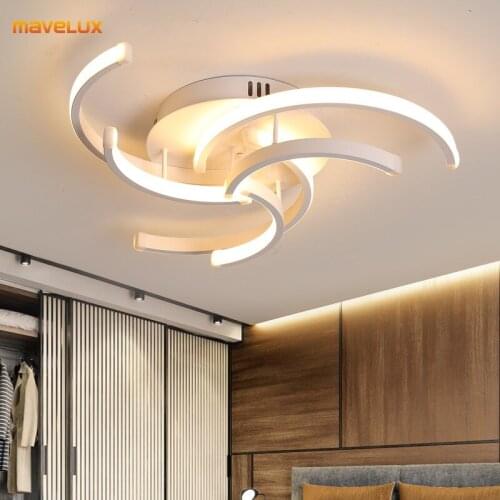 New Simple LED Chandeliers For Living Room Dining Room Kitchen Villa Foyer Office Restaurant Gallery Hall Bar Indoor Home Lights
