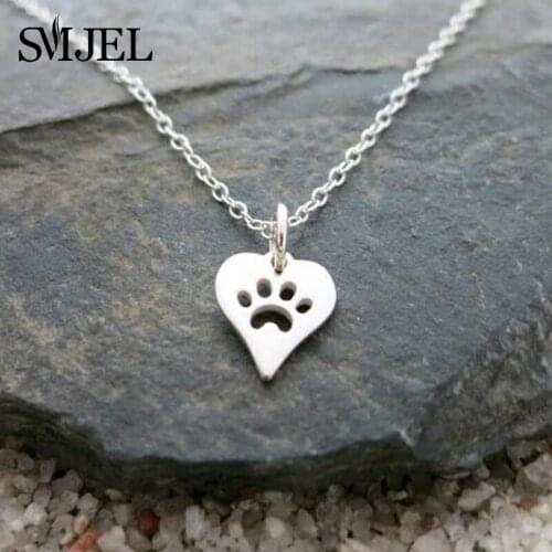Tendy Heart Paw Pendants Necklaces for Women 2021Simple hummingbird Bar Pineapple Cactus Beauty and the Beast Necklace Collier