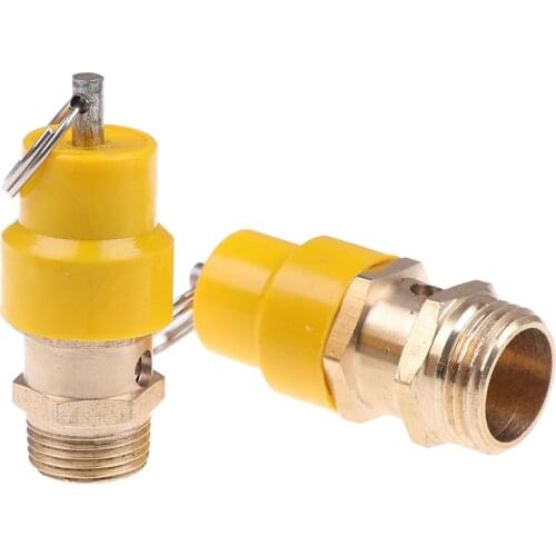 1pcs 3/8" 1/2" BSP 8kg Air Compressor Safety Relief Valve Pressure Release Regulator For Pressure Piping/Vessels