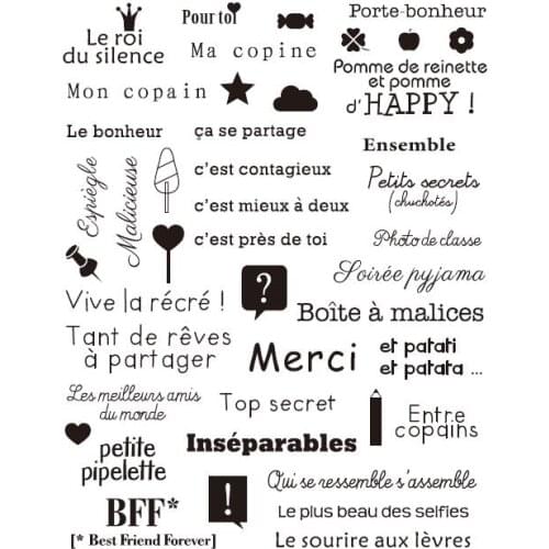 Happy Transparent Clear Silicone Stamp/Seal for DIY scrapbooking/photo album Decorative clear stamp sheets A812