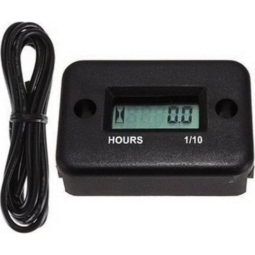 Motorcycle computer Hour Meter With battery Timer With Inductive protable Motorcycle digital meter jet ski Timer Accumulator