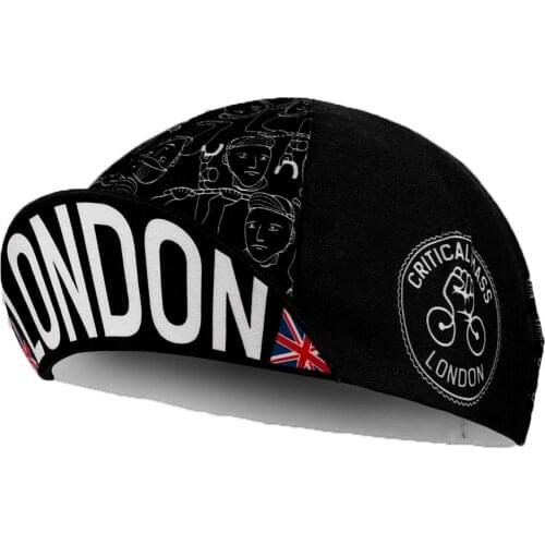 Classic Retro Black Polyester Cycling Caps Great Britain Quick Drying Road Bike Team Hat XIMATT Outdoor Sports Moisture Wicking