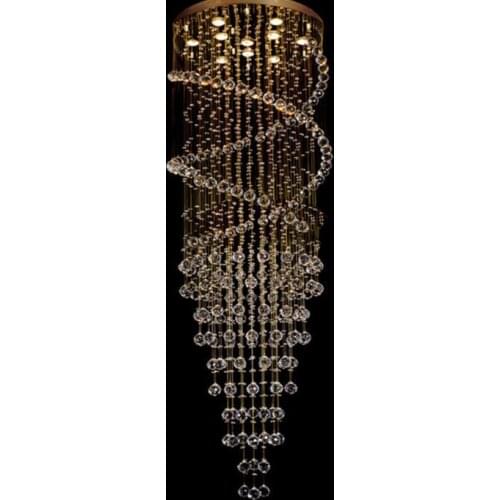 LED Modern Creative Ceiling Light Luxury K9 Crystal For Stairs Restaurant Living Room Home Lighting Engineering Light