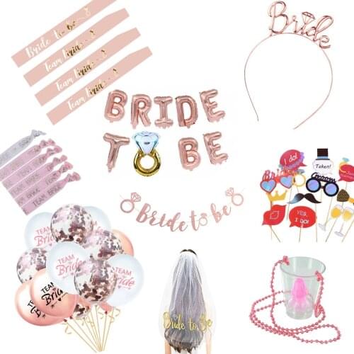 Bride To Be Sash Hen Party Decoration Glasses Team Bride Badge for Hen Party Wedding Bridal Shower Gold Letter HW67