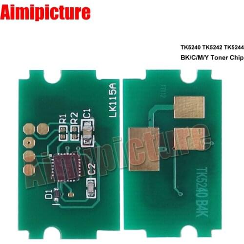 TK5240 TK-5240 Toner Chip For Kyocera P5026cdn/P5026cdw/M5526cdn/M5526cdw TK5240K TK5240C TK5240M TK5240Y EUR 4.0K 3.0K 4pcs/lot