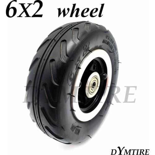 High Quality 6x2 Wheel Tire for Mini Electric Scooter Trolley Thickened Wear Resistant Inner and Outer Tyre