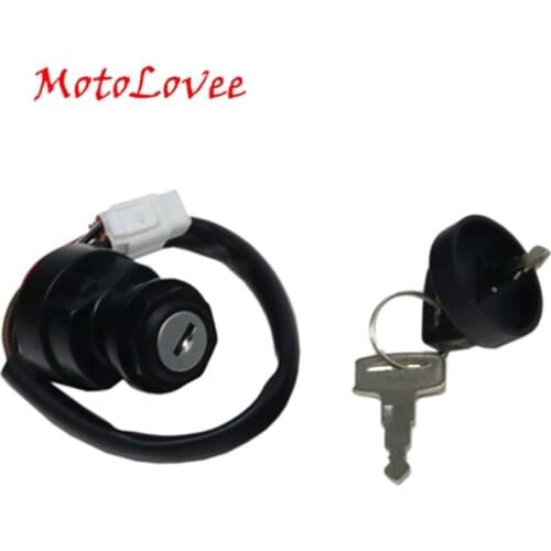 Motorcycle Parts Motorcross Lock ATV 4 Pin Ignition Key Switch with 2 Keys For Yamaha YFZ450 YFZ450V 04-09