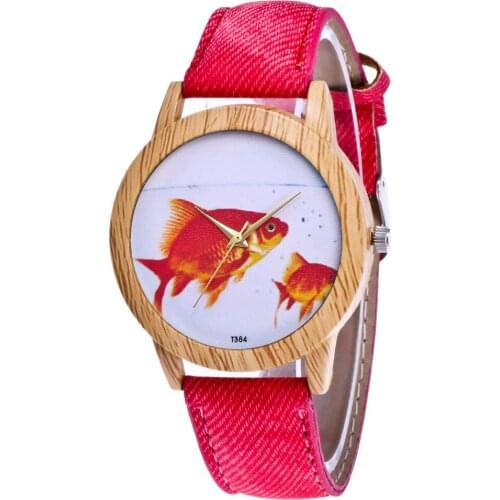 New arrival Cute Fish Watch Women Ladies Clock Fashion Casual Dress Quartz WristWatch Relogio Feminino 533