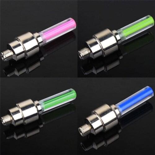 1Pcs Car Lights Neon Lights Air Cover Tire Rim Valve Wheel Stem LED Lamp Flash Color Tyre Wheel Valve Cap Light Car Tire Valve