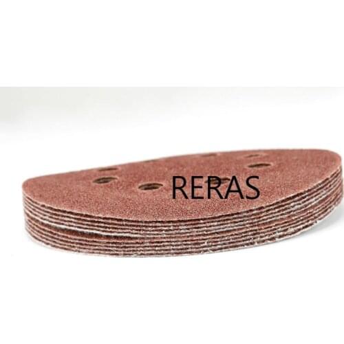 100pcs 125mm 5" Hook Loop Sanding paper with 8 Hole Sand Pads Set 40Grit-3000Grit Sander Disc Abrasives for polish machine