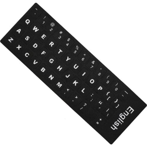 100pc Wholesale price ENGLISH STANDARD USkeyboard stickers English Alphabet For laptop desktop keyboards Stickers 10/12/13/14/15