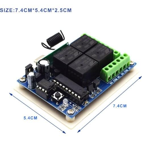 4 Channel Wireless DC Motor Receiver Remote Controller
