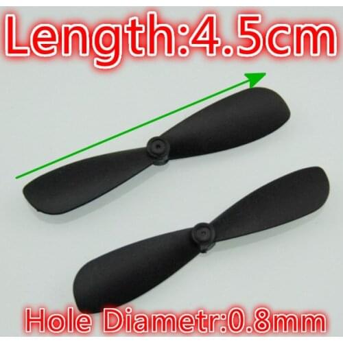 45mm 4.5cm Props Mini Propellers Blades Props A B For 0.8mm Motor Shaft R/C Spare Parts Access Small Mini Quadcopter Drone