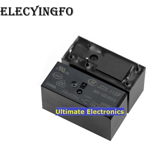 5PCS HF115F-024-1ZS1 JQX-115F-024-1ZS1 A set of conversion 5 feet 12A Relays