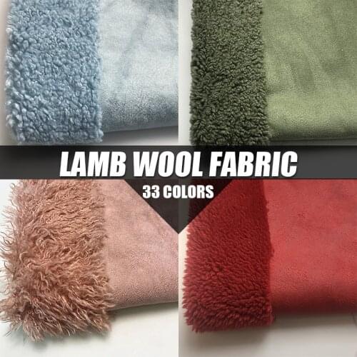 50*150cm Winter Polar Fleece Fabric Thicken Imitation Suede Lamb Wool Fabric For Diy Sewing Coat Jacket Blanket Clothing Lining