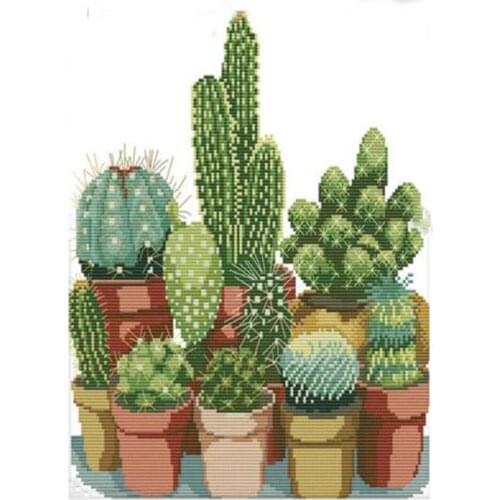 5d Diy Full Cartoon Cactus Rhinestone Mosaic Rhinestone Diamond Painting Embroidery Cross Stitch Needlework Art Design FC632