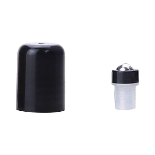 600Pcs 18MM Essential Oil Roller Insert For 10 15ml 20ML 30ML 50ML 100ML Bottles Stainless Steel Removable Snap Ring Roller Tops