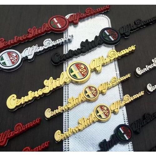 Car metal decorative stickers are suitable for Alfa Romeo Julia Stelvio modified body leaf board stickers