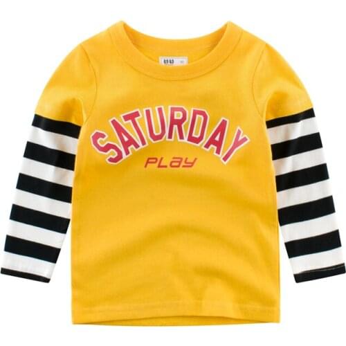 2020 Children T-shirt Boys Girls Clothes Letters Brand Baby Girl Tops & Tees cartoon Kids Long Sleeve Sweatshirt Boy T shirts