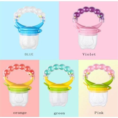 Baby Nipple Feeder Childrens Bell Complementary Food Feeding Safety Accessories Baby Fruit And Vegetable Chews Bite Bag