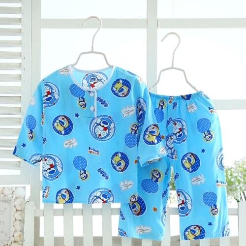 Childrens Sets Sleepwear Cotton Childrens Clothing Robe Pajama Bottoms Boy Pajama Sets Girl Pajama Tops Kids Robes 1 to 7 yrs