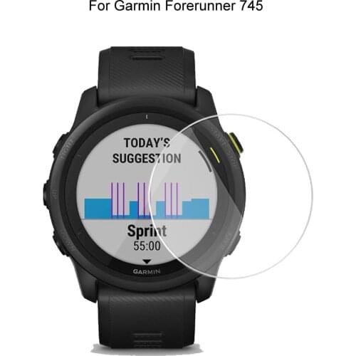 For Garmin Forerunner 745 Smart Watch Screen Protector Protective Tempered Glass Film Explosion-proof