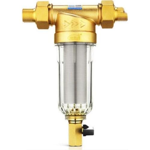 Prefilter water filter First step of water purifier system 59 brass 40micron stainless steel mesh prefiltro Freeshipping D240