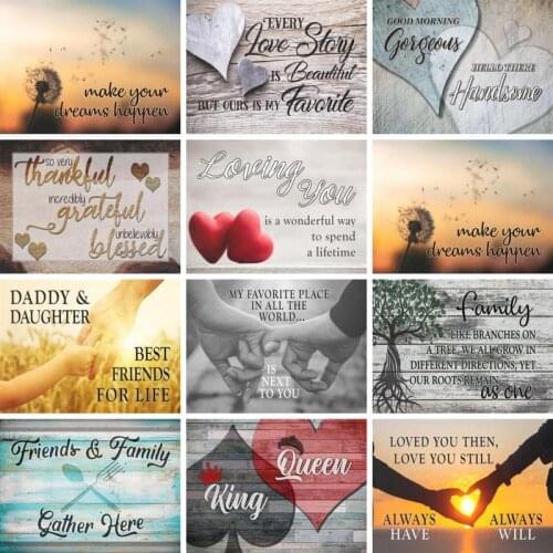 GATYZTORY DIY Painting By Number Love Letter Drawing On Canvas Pictures By Numbers Kits Hand Painted Paintings Gift Home Decor