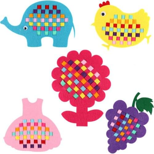 Montessori Teaching Aids Math Toys Kindergarten manual Diy Handmade Crafts Weave cloth Early Learning Education Toys