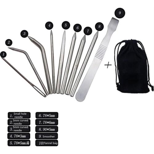 Stainless Steel Needle Set Umbrella Cord Needle Bracelet Flattening Machine DIY Jewelry Fitting Flattener