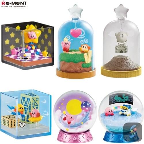 Kirby CANDY TOY Terrarium Collection Game Selection A Set of 6 Kinds Action Figure Model Toys Children Birthday Gifts