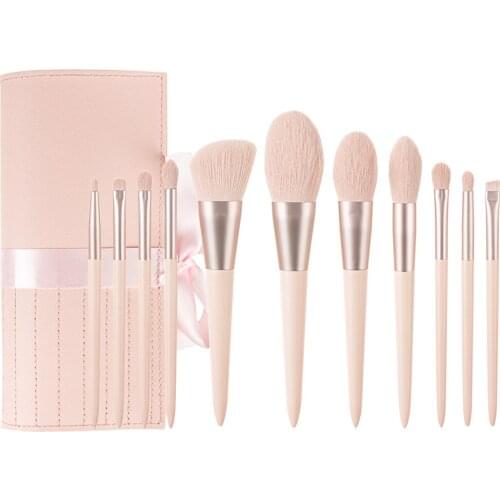 11pcs Makeup Brush Set Pro Eye Shadow Brushes Loose Powder Makeup Brush Tools Cosmetic Foundation Brushes Jul#23